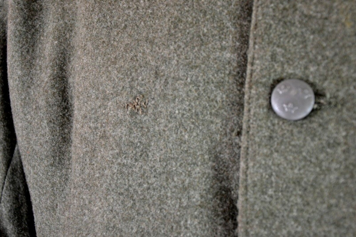 Véritable veste d'uniforme en laine de l'armée suédoise vintage de la Seconde Guerre mondiale M39 gris militaire des années 1940