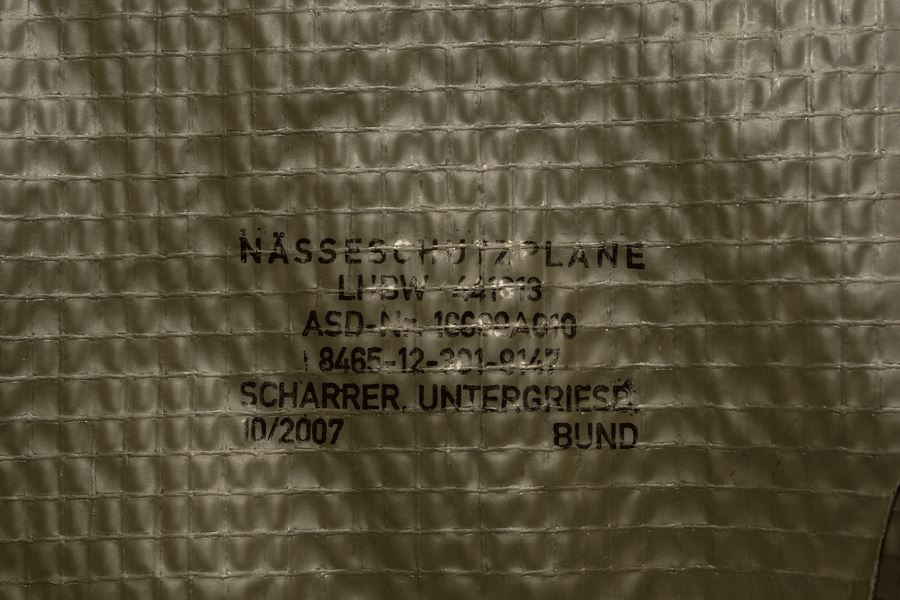 Duits Leger Groundsheet Underlay Tarpaulin OD Militaire waterdichte Tarp Pad Nieuw