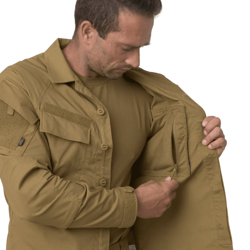 Helikon-tex raid shirt tactische versterkte ellebogen ventilatie manchet aanpassing