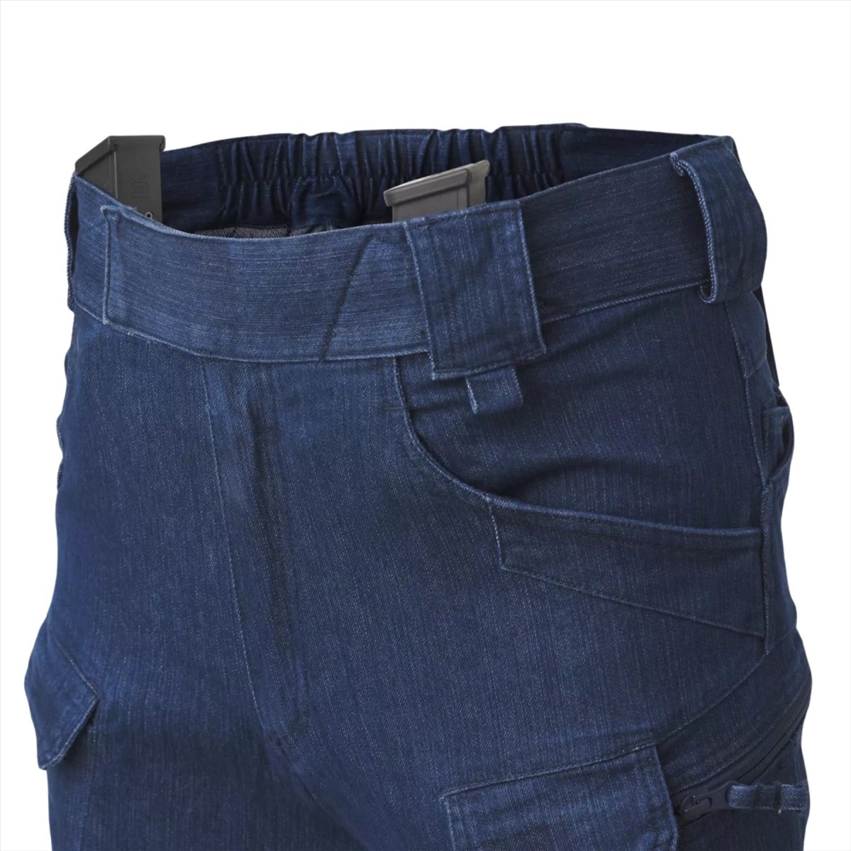 Pantalon tactique Helikon-Tex UTP en denim extensible, renfort aux genoux, diverses poches