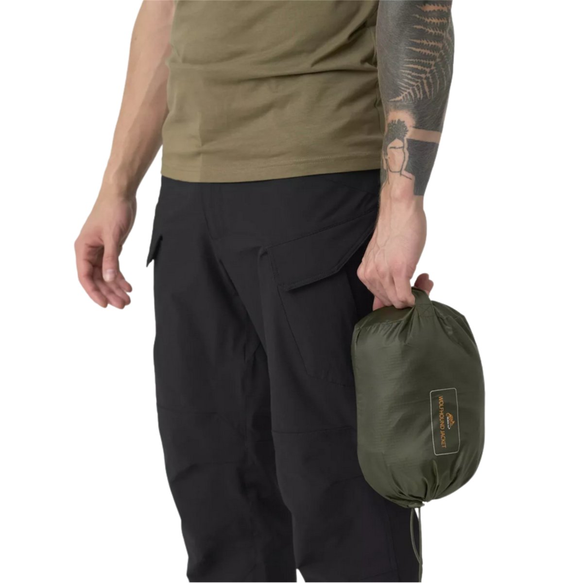 Helikon-Tex Wolfhound Veste Climashield Isolation Windpack Woodland Camo