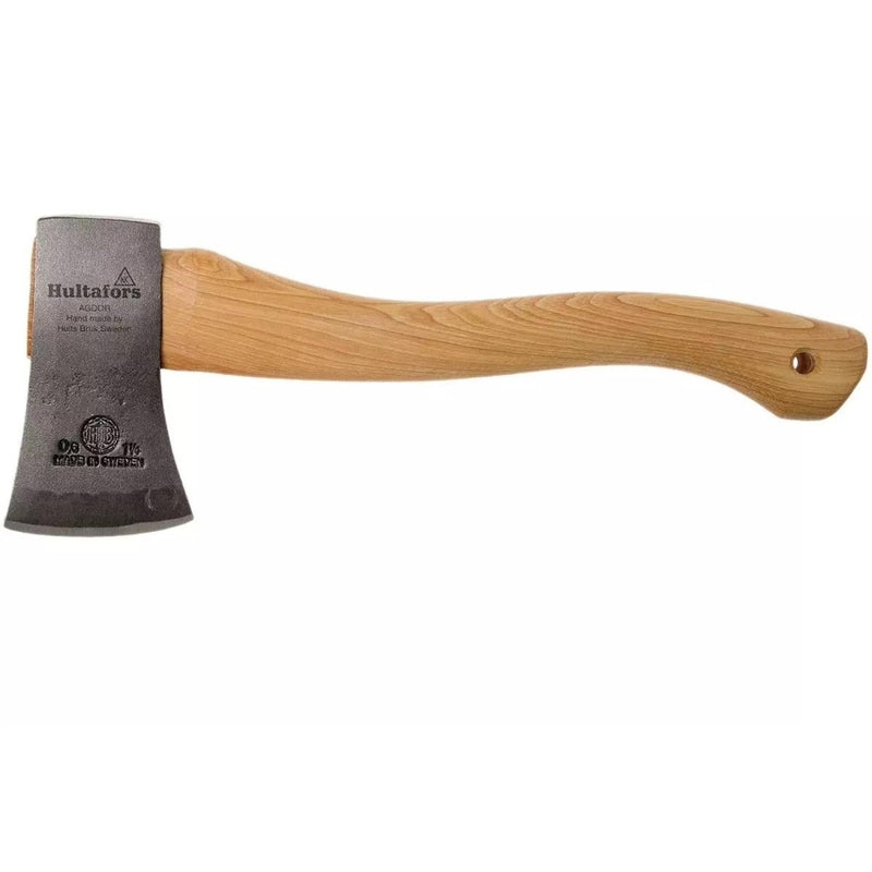 Hultafors H006SV hand forged carbon steel axe with durable hickory wood handle and ergonomic design for chopping tasks