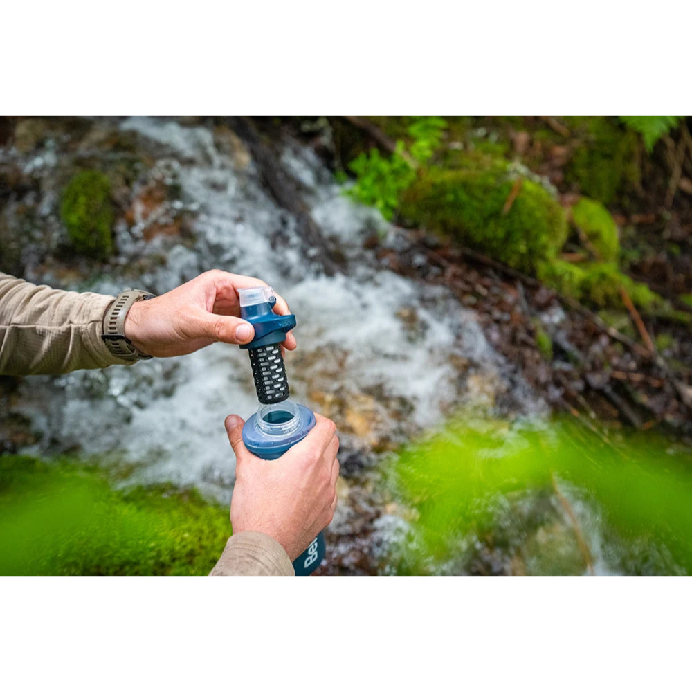 Katadyn BeFree AC 0,5L waterfilter Zachte fles Wandelen Camping Leisteenblauw