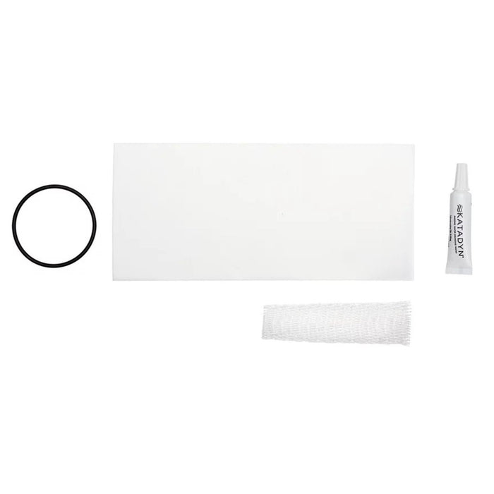 Kit d'entretien Katadyn Hiker Pro avec protection, joint torique, filtre à mailles et lubrifiant silicone pour l'entretien du filtre à eau.