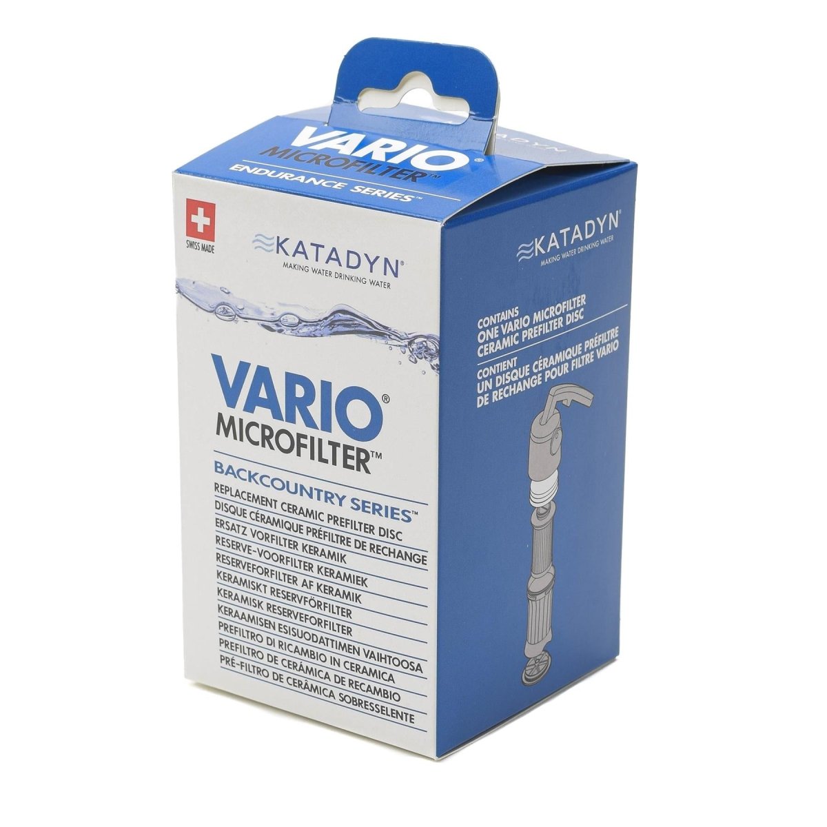 Katadyn Vario koolstofprefilter vervangende kit waterfiltering reserveonderdelen