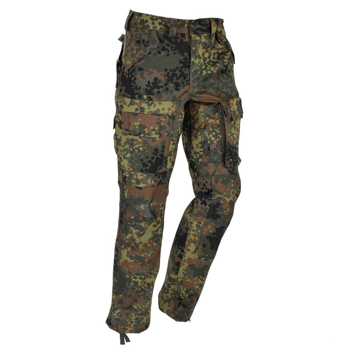 Leo Kohler tactische legerbroek flecktarn camo geforceerde cargoveldbroek - GoMilitar