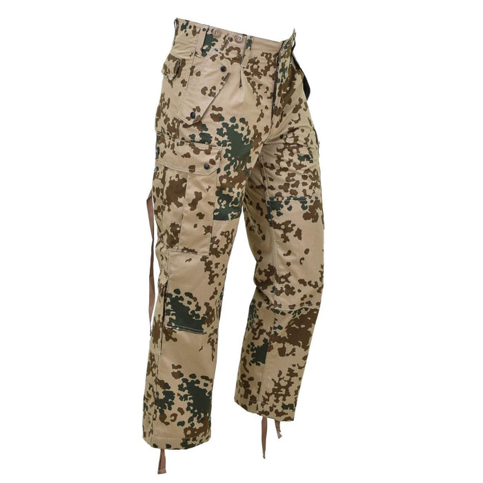 Leo Kohler Commando tactische veldbroek in Tropentarn-camouflage met meerdere zakken en versterkte stiksels.