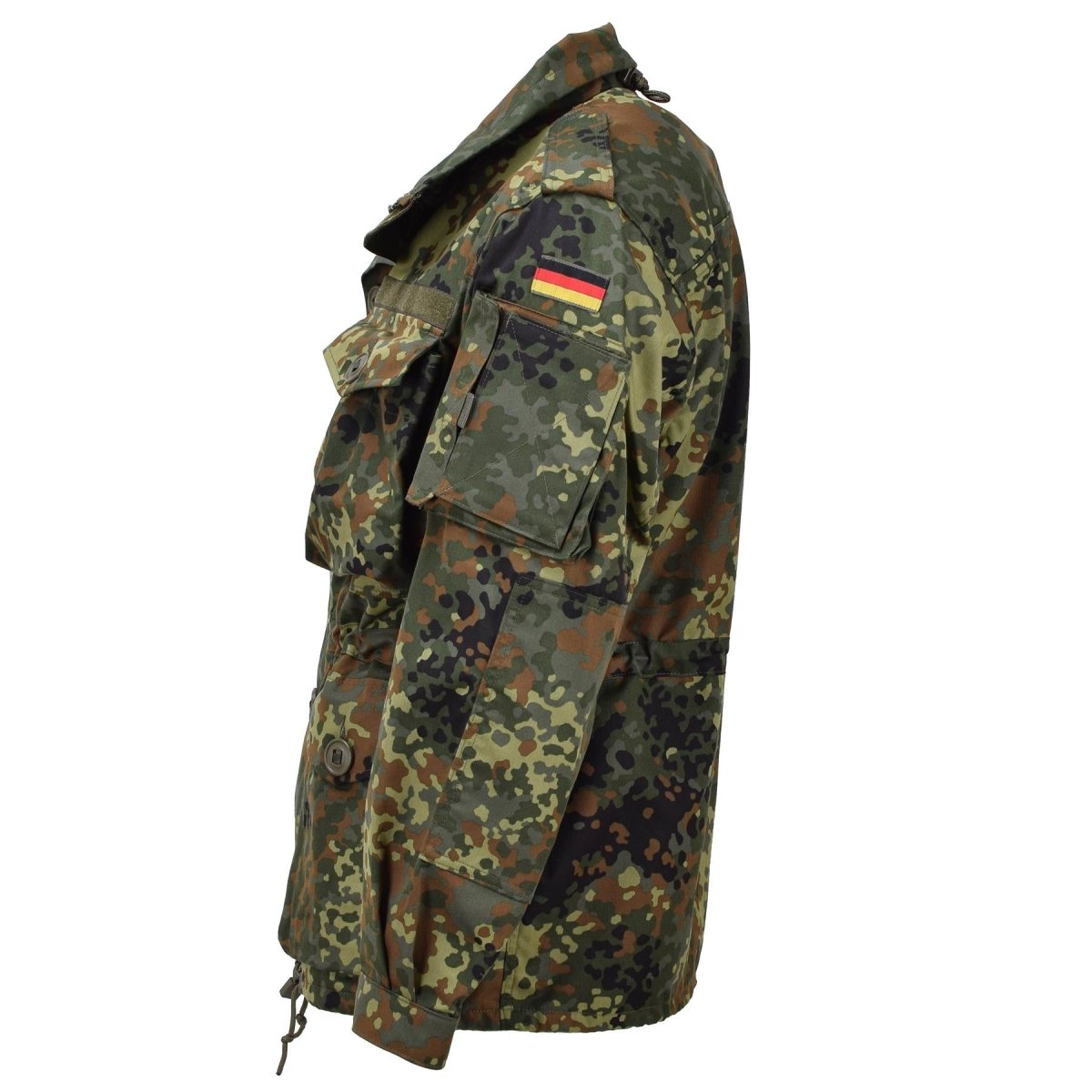 Veste tactique de combat militaire légère Leo Kohler, motif camouflage flecktarn