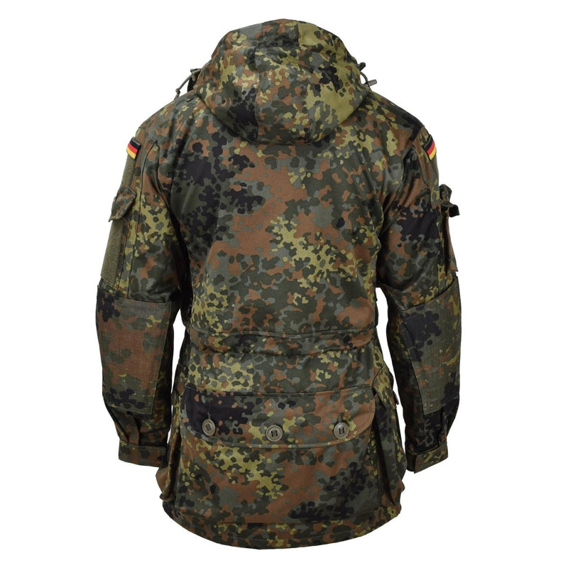 Leo Kohler Militaire KSK Smock Tactical Jacket Hooded Field Army Flecktarn Camo