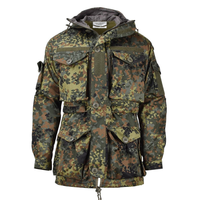 Leo Kohler militaire KSK kiel tactische jas met capuchon veldleger flecktarn camo - GoMilitar