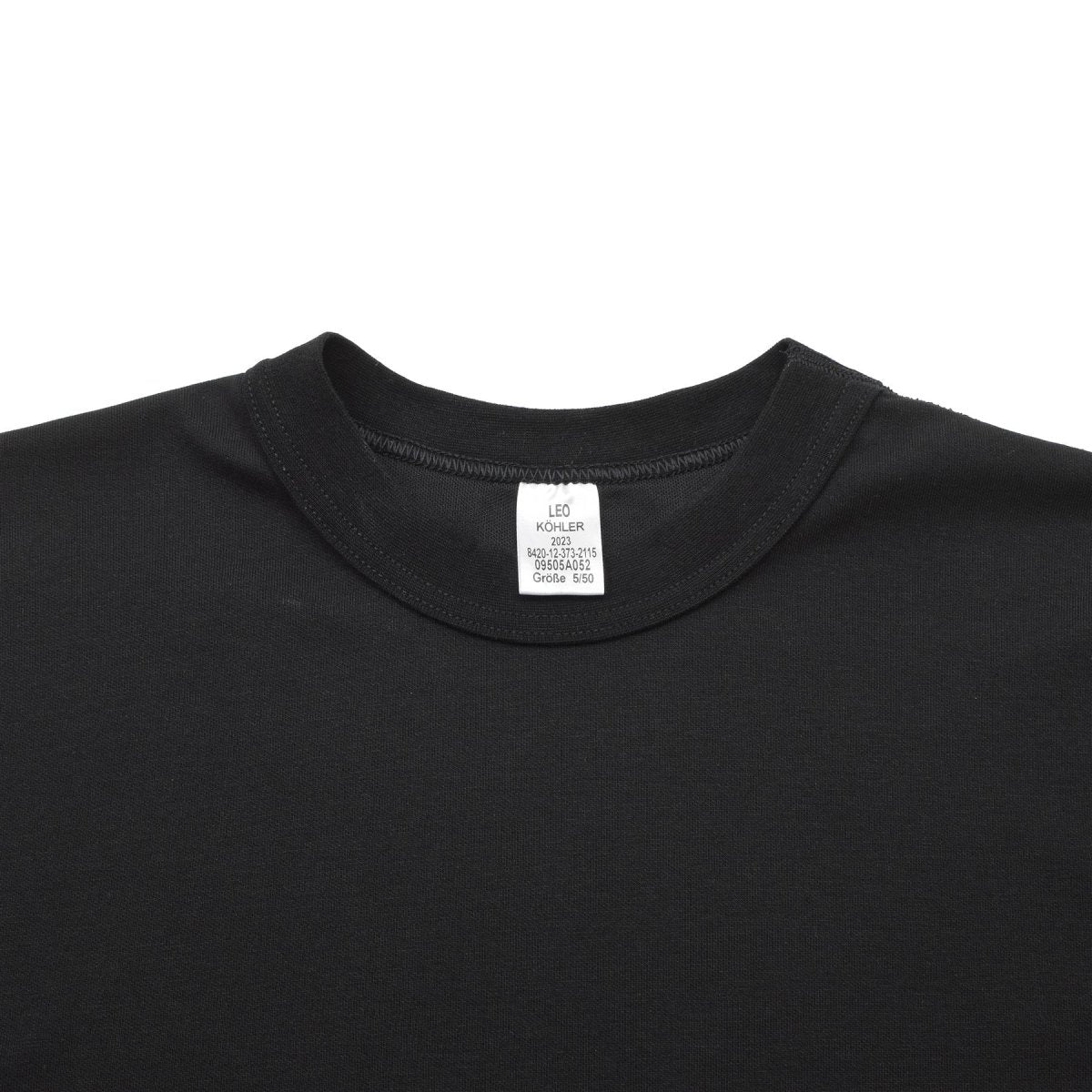 T-shirts militaires Leo Kohler, uniforme du personnel de l'armée, première couche de sous-vêtement noir