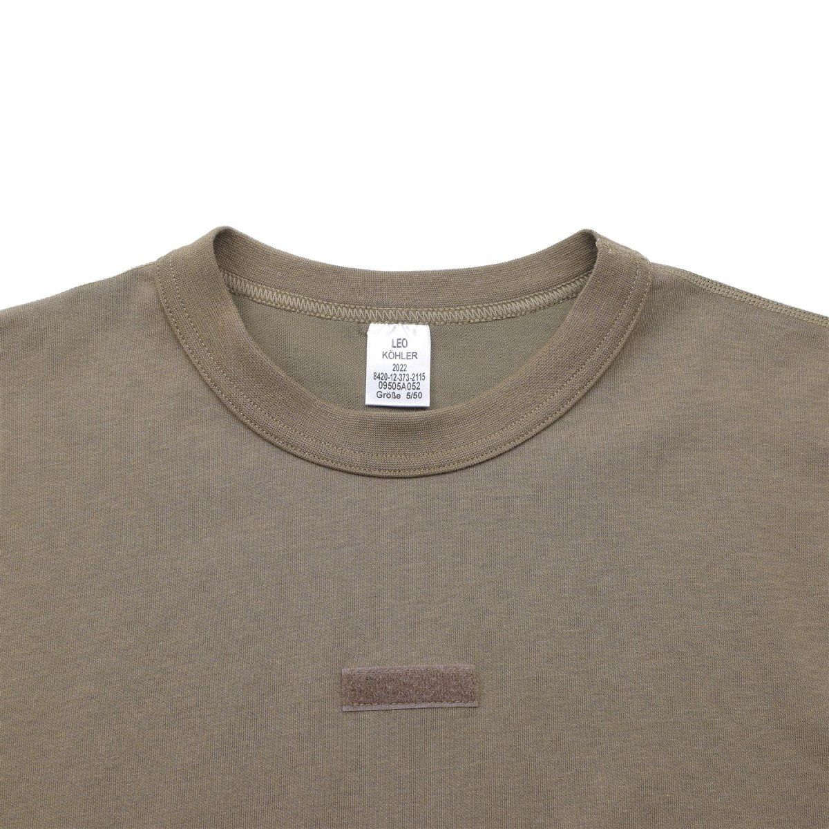 T-shirts militaires Leo Kohler, uniformes de troupes de l'armée, couche de base, sous-vêtements, kaki