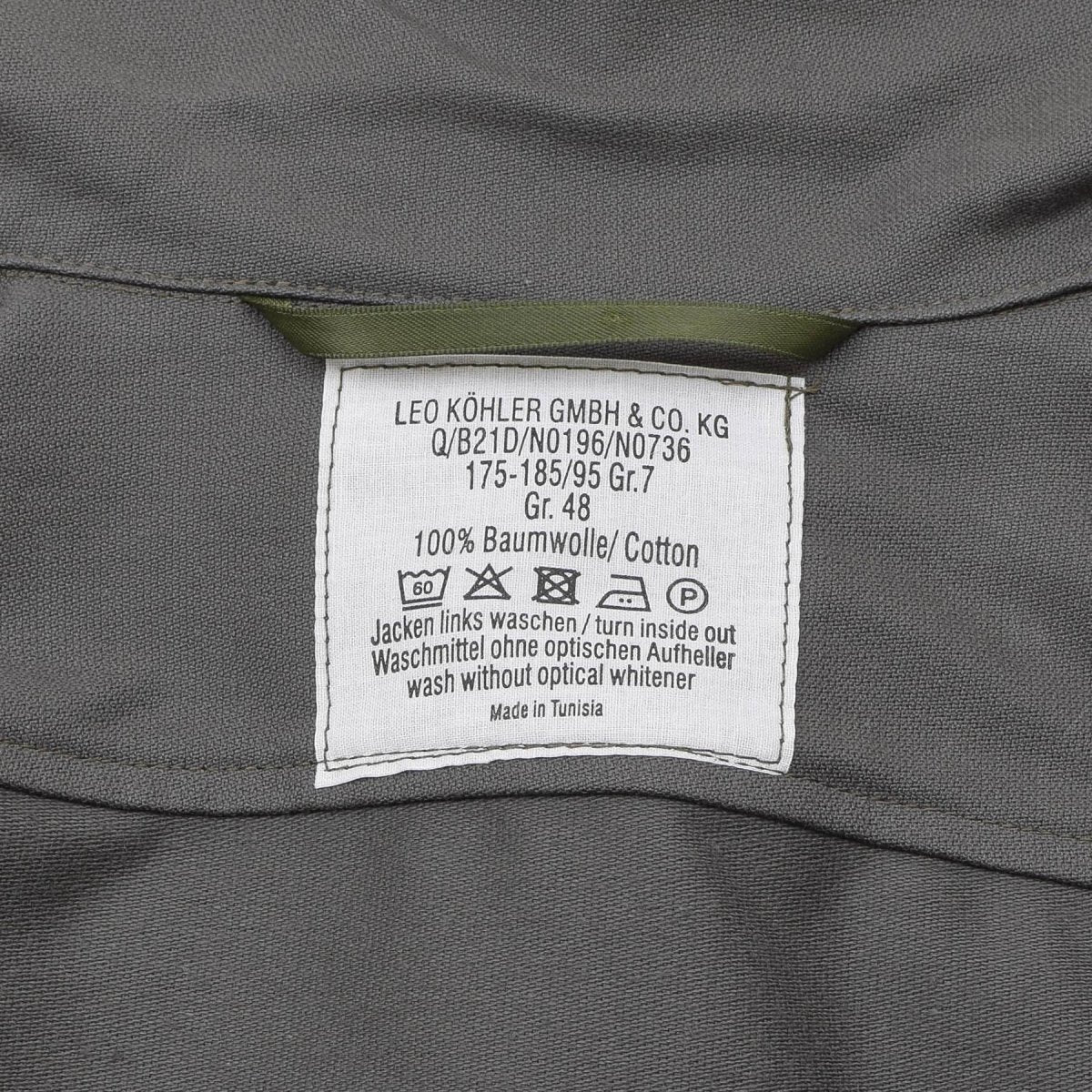 Chemise d'uniforme de troupes Leo Kohler pour le personnel militaire, chemises robustes quotidiennes, olive