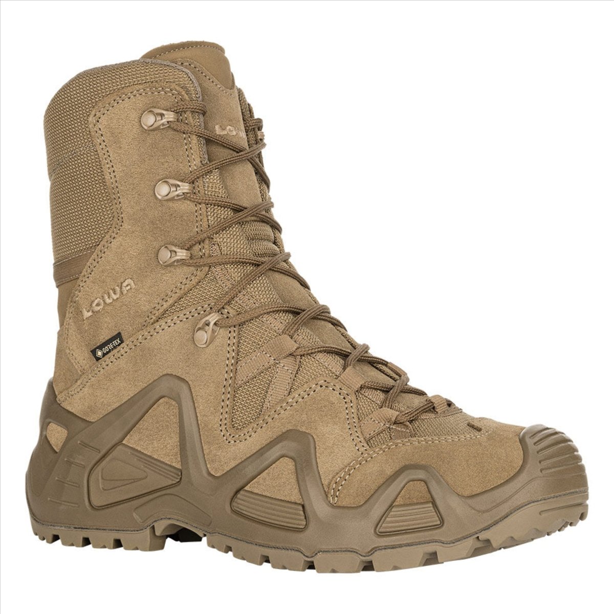 LOWA Zephyr GTX HI TF Bottes tactiques imperméables et respirantes avec support Coyote