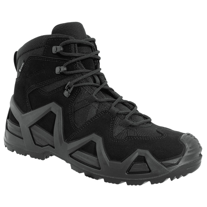 LOWA Zephyr MK2 GTX Mid Combat Boots GORE TEX Waterproof Abrasion Resist Black - GoMilitar