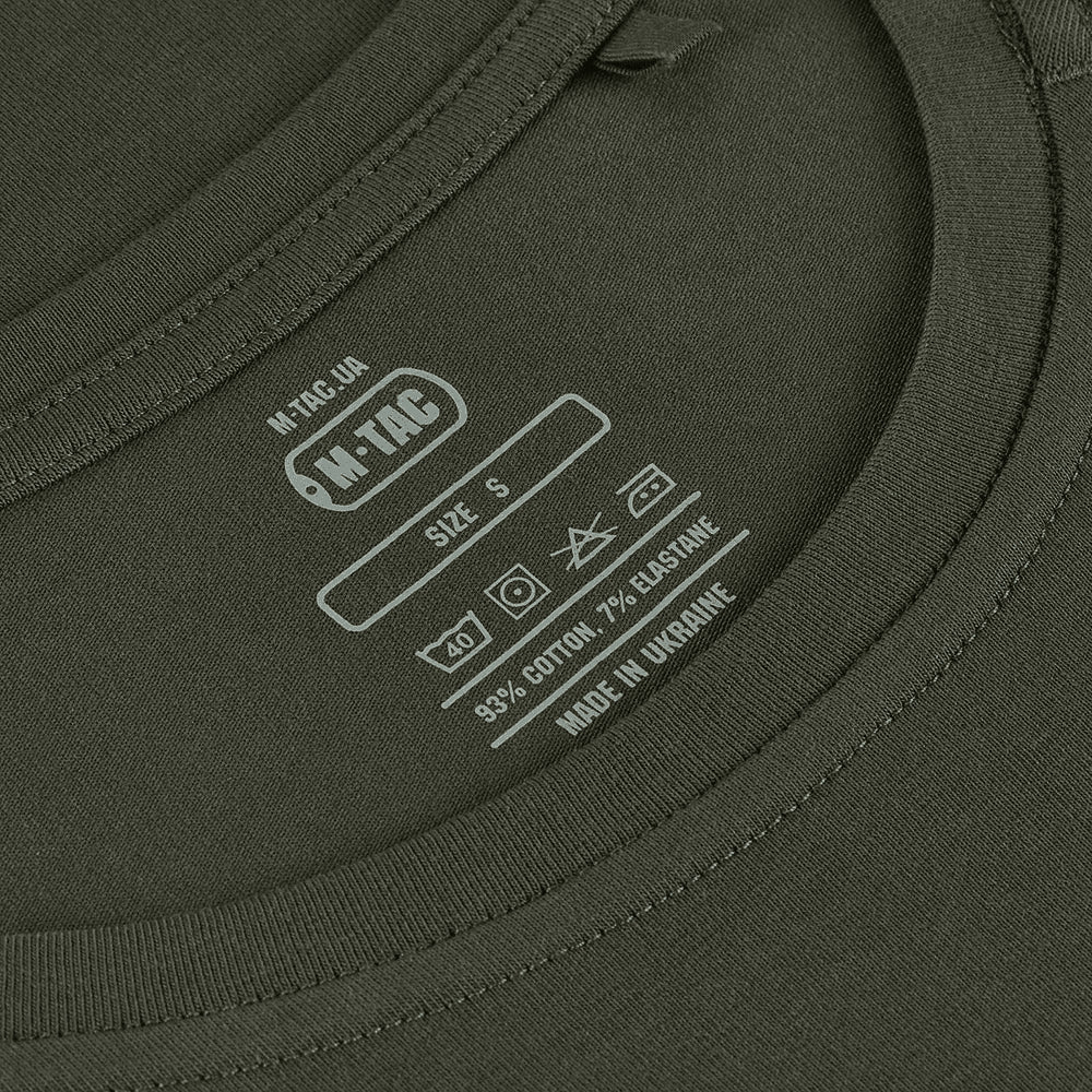 M-Tac 93/7 Zomer Comfort Fit T-shirt Lichtgewicht stretchkatoen Army Olive