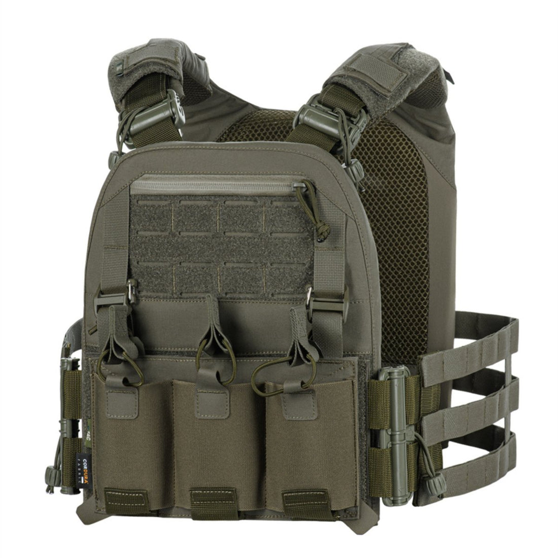 M-TAC Cuirass FAST Elite Porte-plaque tactique Attaches Duraflex Cordura Olive