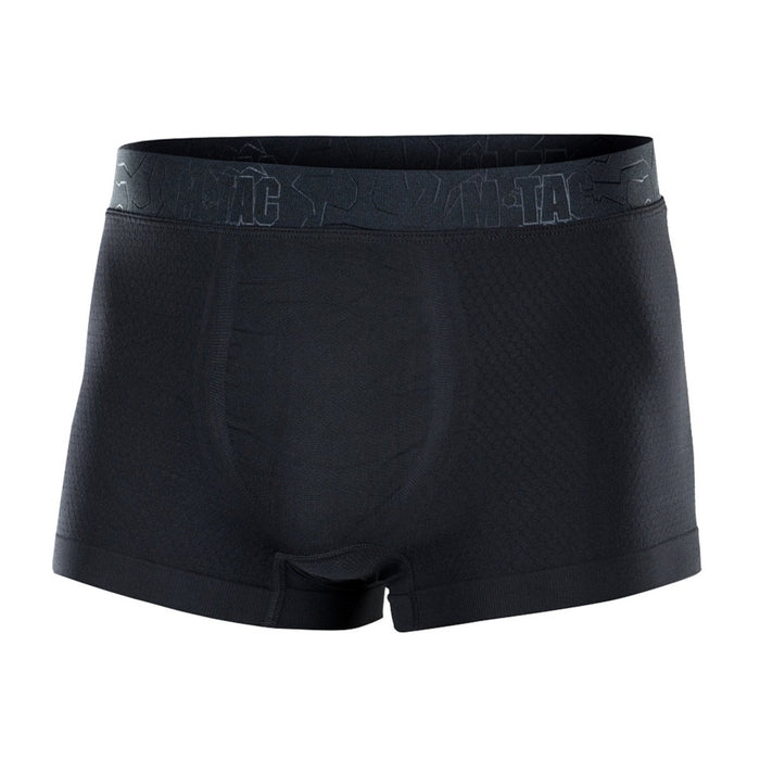 M - TAC Hexagon Tactische Boxers Ademend Hypoallergeen Coolmax Stof Zwart - GoMilitar