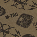 M-TAC microfleece nekbeschermer drone-patroon tactische buitensjaal bruin