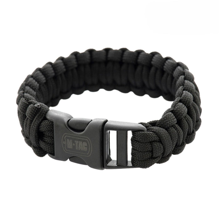 M - TAC Tactical Paracord Bracelet Survival Tactical Outdoor Cord 3m Black - GoMilitar