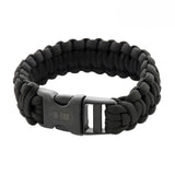 Bracelet paracorde tactique M-TAC, cordon tactique de survie pour l'extérieur, 3m, noir