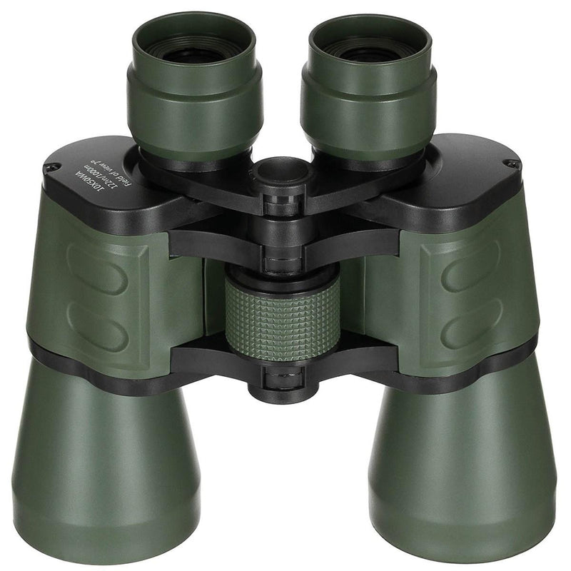 MFH 10x50 Military Tactical Binoculars BAK4 Ruby Lens Foldable OD Green - GoMilitar