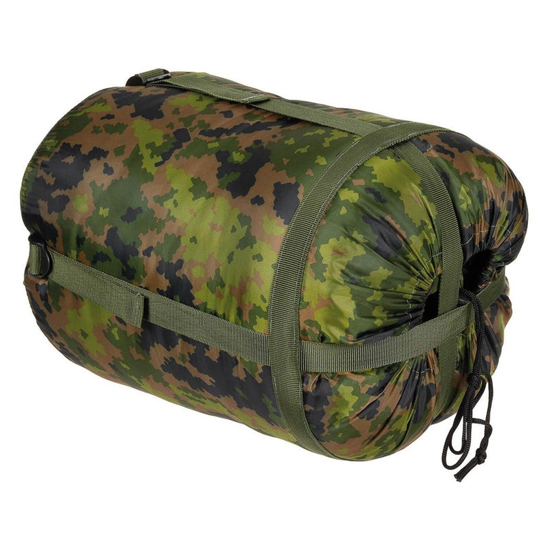 Sac de couchage MFH 2 couches, rembourrage thermique léger, camouflage M05