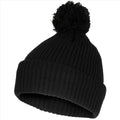 MFH Bobble Hat 3M Thinsulate Isolatie Grof Gebreide Fleece Voering Zwart