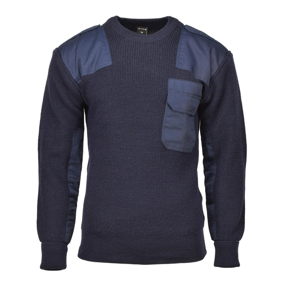 Pull commando de style armée allemande de marque MFH, pull bleu respirant, NEUF