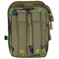 MFH Compact EDC Pouch 2 Compartments Molle bevestigingsbanden M05 Camouflage