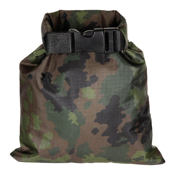 MFH Drybag 1L waterdichte Ripstop Pack Sack Roll Top M05 Finse camouflage - GoMilitar