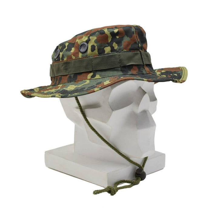 Chapeau militaire MFH à bord matelassé multiple boucles circonférentielles Flecktarn Camo - GoMilitar