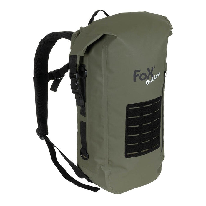 MFH militaire olijfkleurige droge tas PVC lichtgewicht waterdichte wandelrugzak molle NIEUW - GoMilitar
