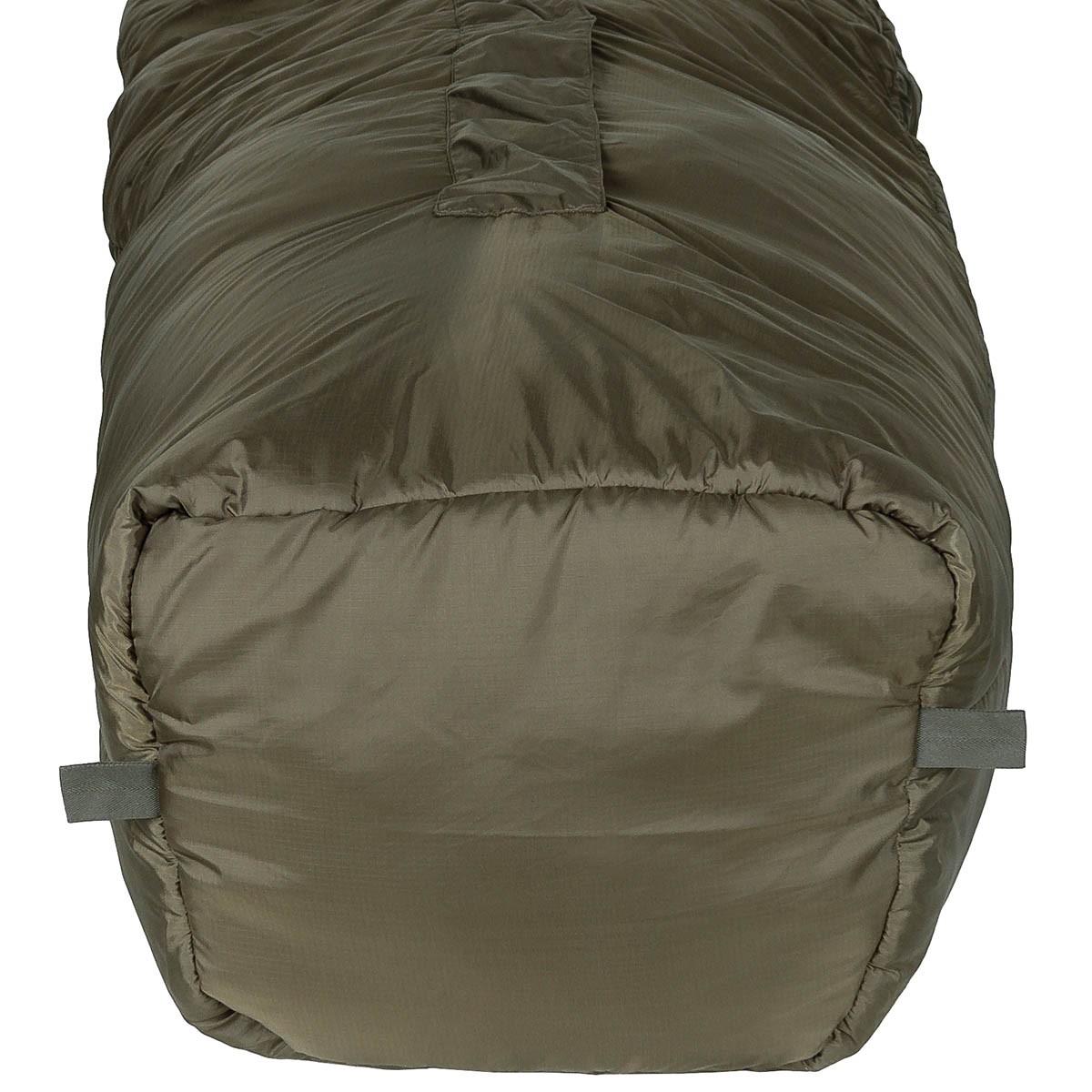 MFH Sac de couchage momie 2 couches de remplissage 3 saisons Sac de compression Olive