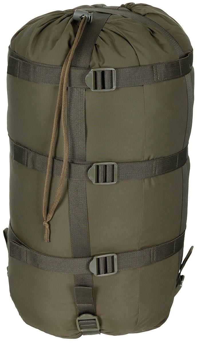MFH Sac de couchage momie 2 couches de remplissage 3 saisons Sac de compression Olive