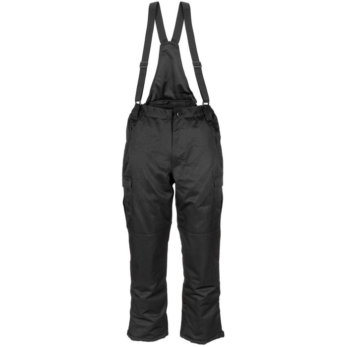 Pantalon d'hiver polaire MFH 2 couches de renfort de genou imperméable coupe-vent noir - GoMilitar