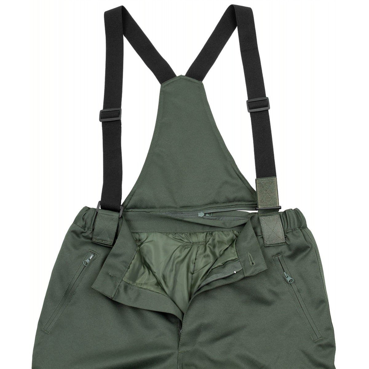 MFH Pantalon d'hiver polaire 2 couches imperméable coupe-vent renforcé aux genoux Olive