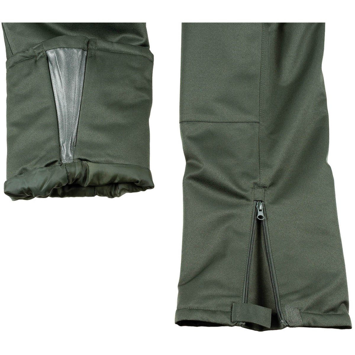 MFH Pantalon d'hiver polaire 2 couches imperméable coupe-vent renforcé aux genoux Olive