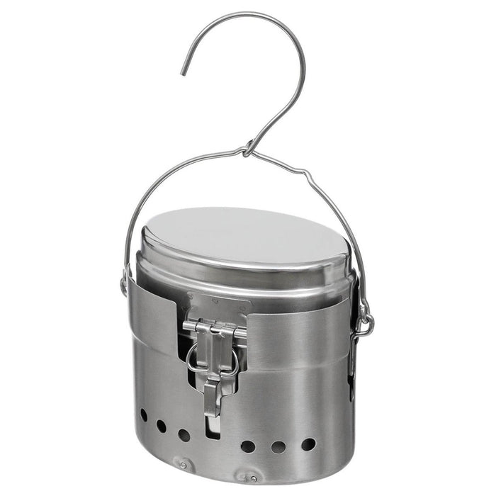 MFH Zweeds leger Trangia puinhoop Repro M40 roestvrij staal 1,5l campingbrander - GoMilitar