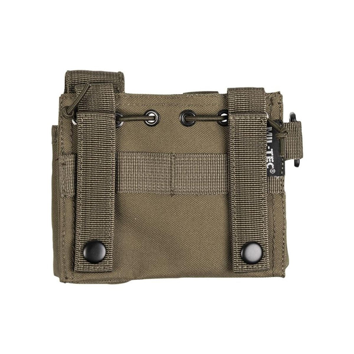 Pochette MIL-TEC ADMIN avec attache molle, lampe de poche, stylo, poche pour ordinateur portable, olive