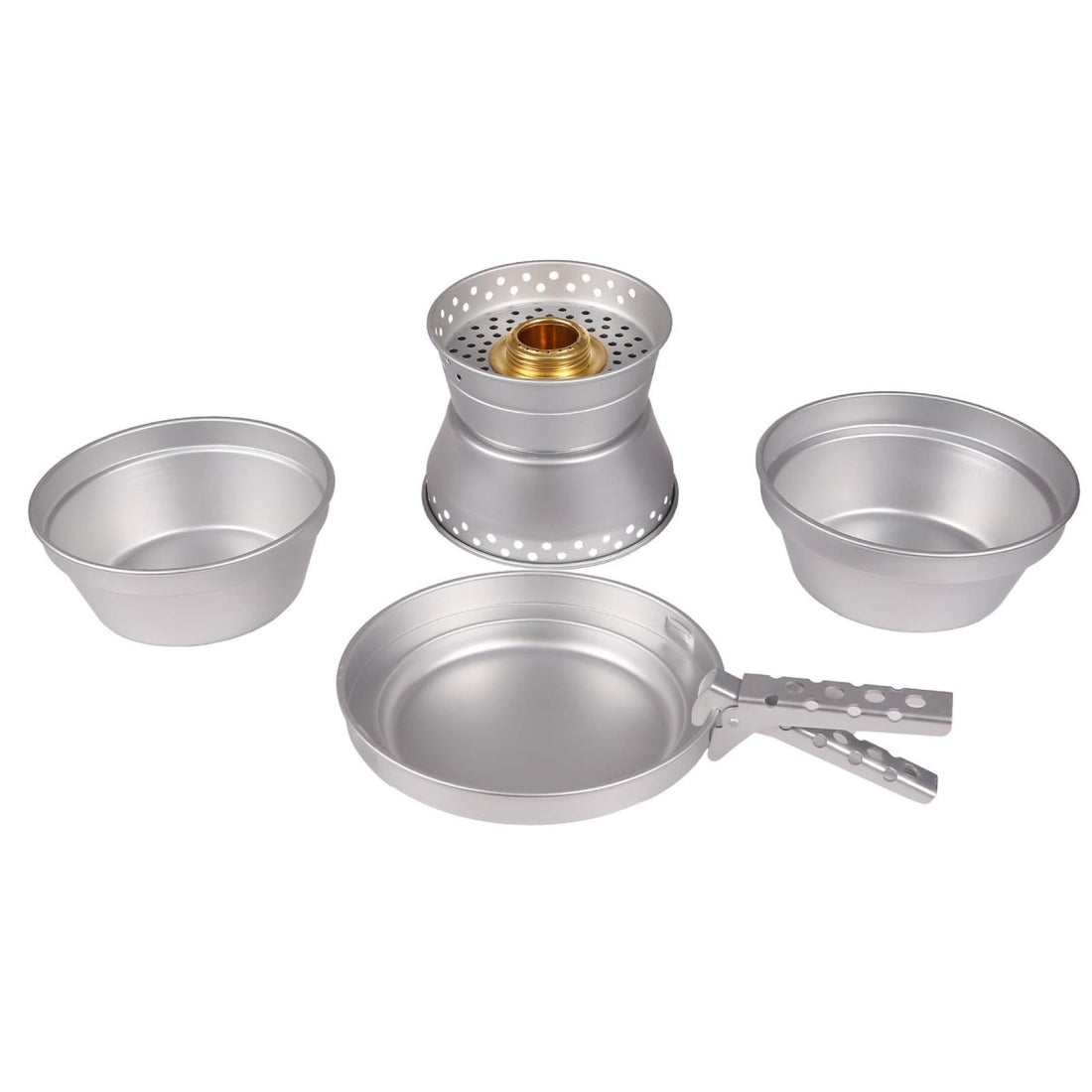 Ensemble de cuisinière en aluminium MIL-TEC, ustensiles de cuisine de randonnée, casserole de camping compacte, bol