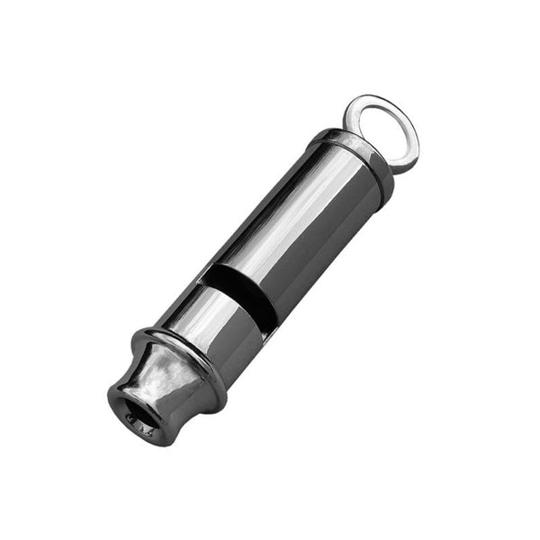 MIL-TEC Bobby Signal Whistle Nikkel Geplateerd messing lichtgewicht duurzaam grijs