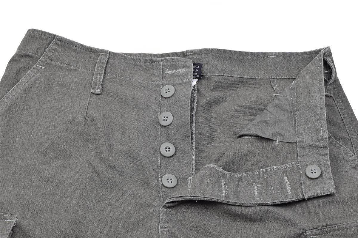 MIL-TEC merk Duitse legerstijl olijf voorgesproken Moleskin Bermuda militaire shorts
