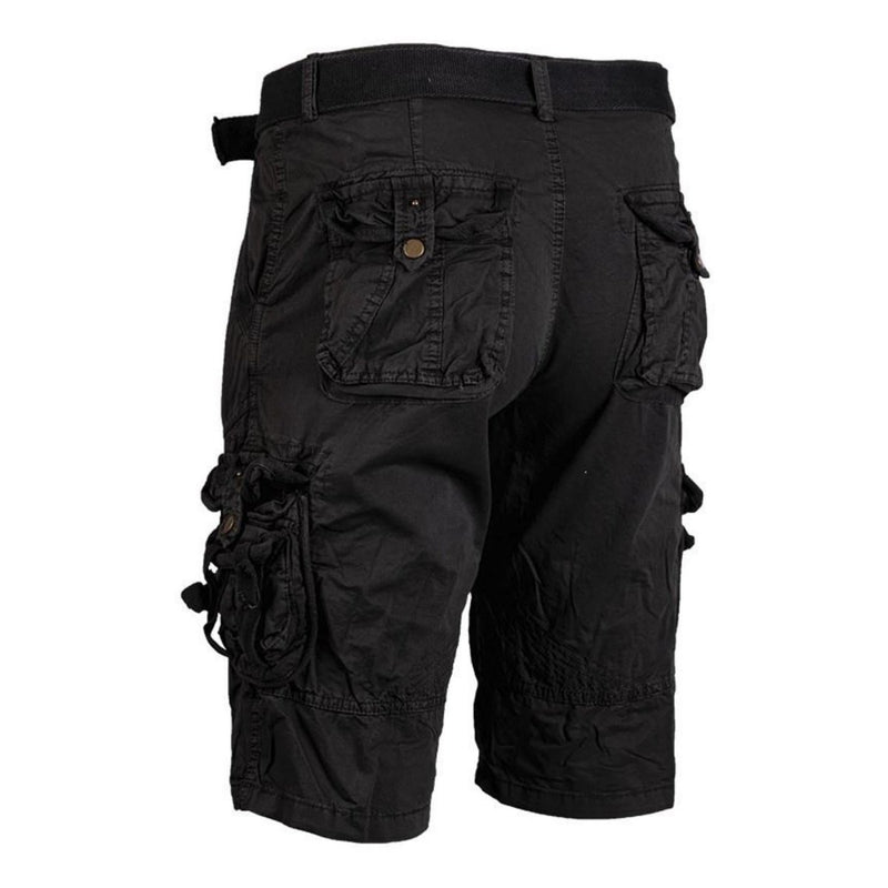 MIL-TEC-merk Duitsland Militaire stijl Black Cargo Shorts Prewashed Vintage Style