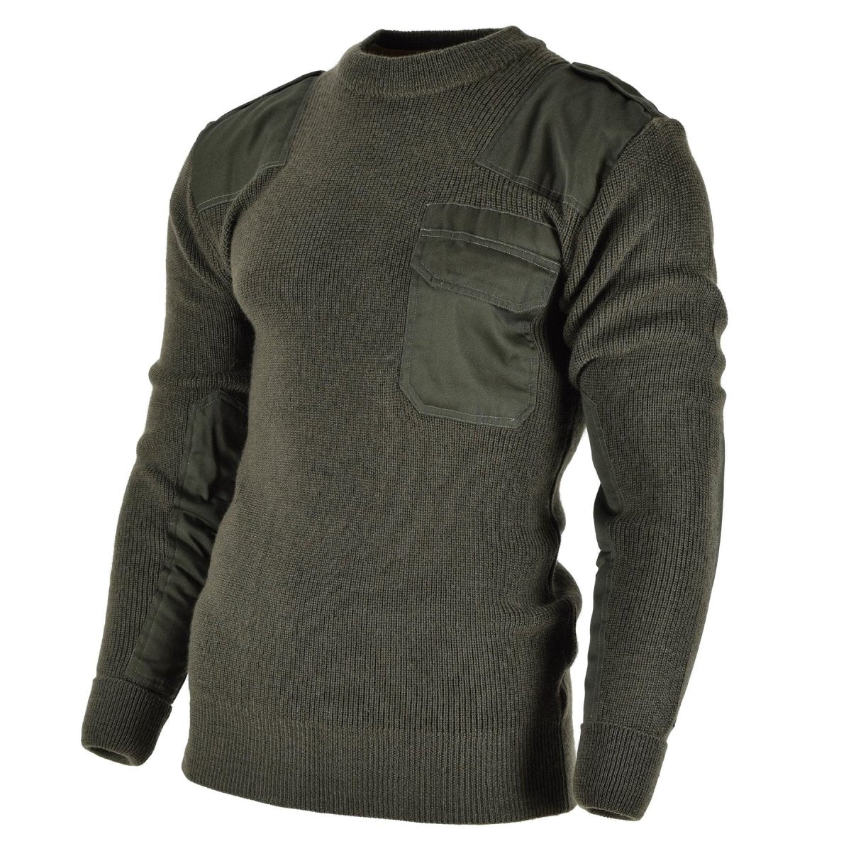 Pull Homme de marque Mil-Tec Pull Allemand Pull Commando Pull Olive OD Laine