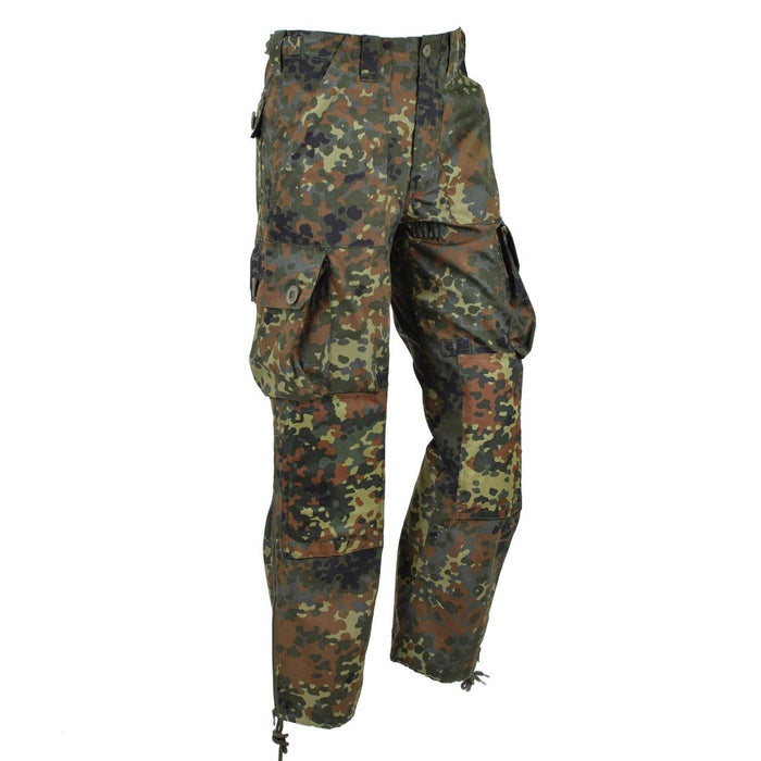 Mil-Tec Brand Militaire stijl flecktarn BDU commandobroek lichtgewicht ripstop - GoMilitar