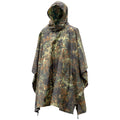 Mil-tec merk militaire stijl poncho flecktarn camo ripstop lichtgewicht waterdicht
