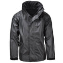 Mil-Tec Brand Rain Jacket Black waterproof Men Rainwear water-resistant men's - GoMilitar