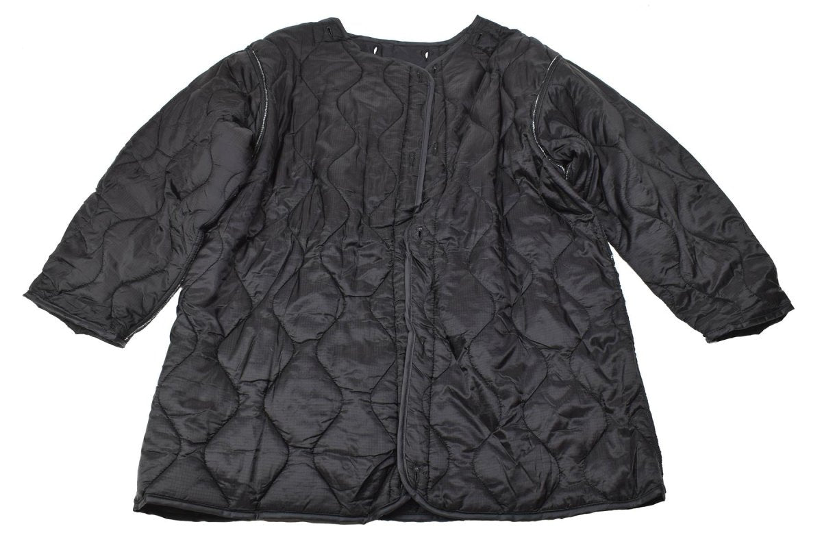 Parka style militaire américain de marque MIL-TEC M51 avec capuche et doublure matelassée noire NEUF