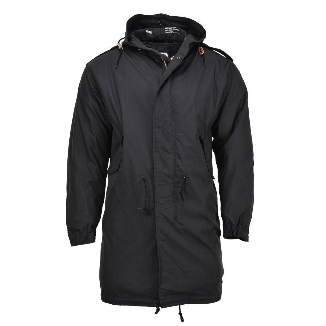 Parka style militaire américain de marque MIL-TEC M51 avec capuche et doublure matelassée noire NEUF